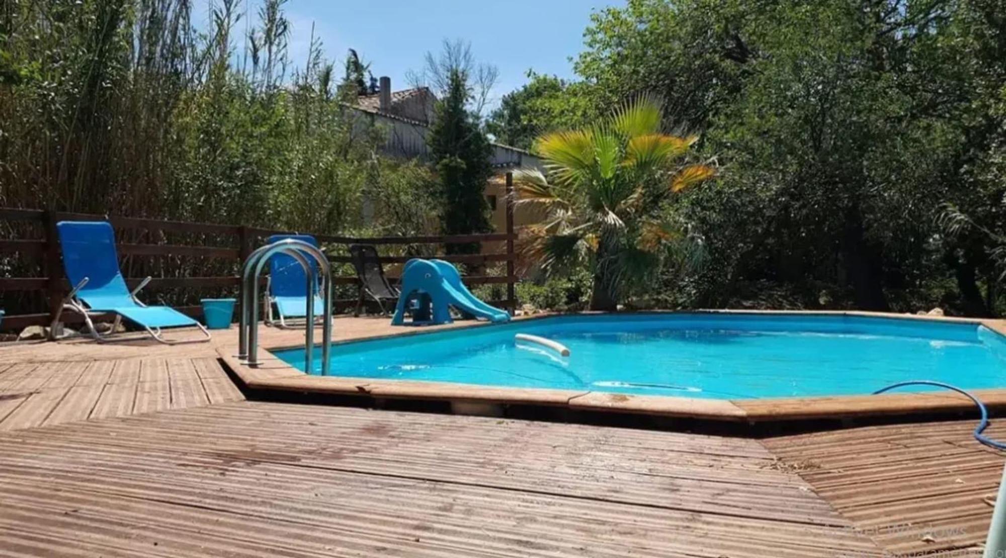 Studio Charmant Dans Un Ancien Moulin Pres D'Orange 30 M² Piscine Eksteriør bilde